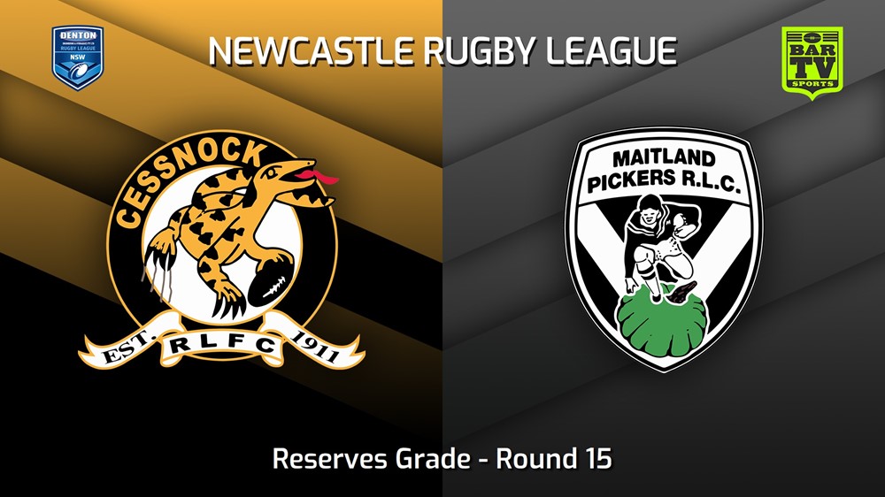 MINI GAME: Newcastle Round 15 - Reserves Grade - Cessnock Goannas v Maitland Pickers Slate Image