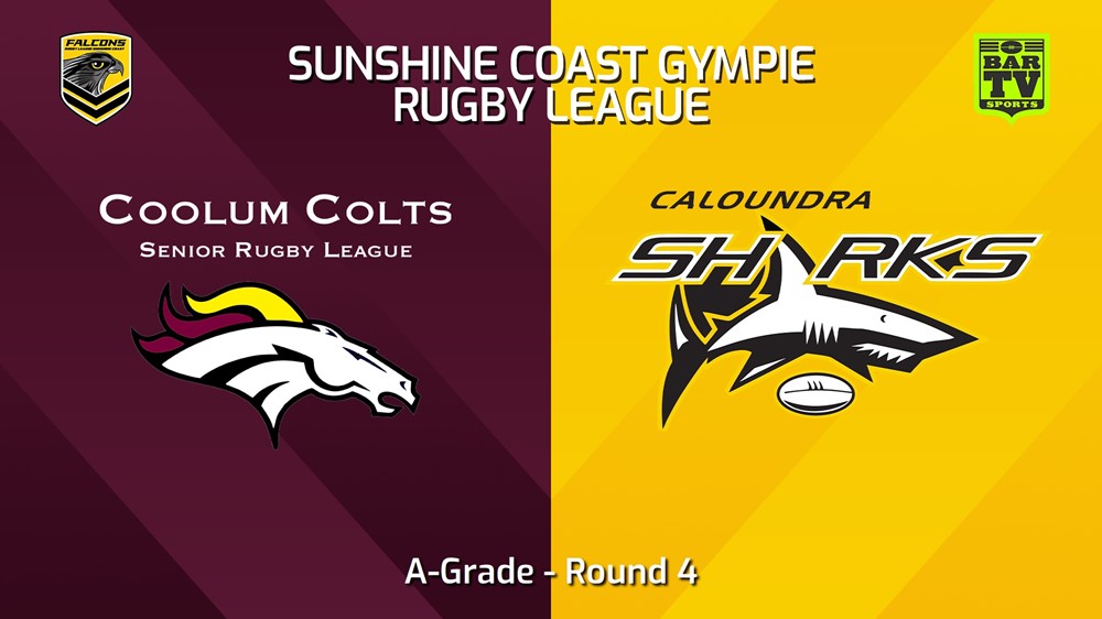 240427-video-Sunshine Coast RL Round 4 - A-Grade - Coolum Colts v Caloundra Sharks Slate Image