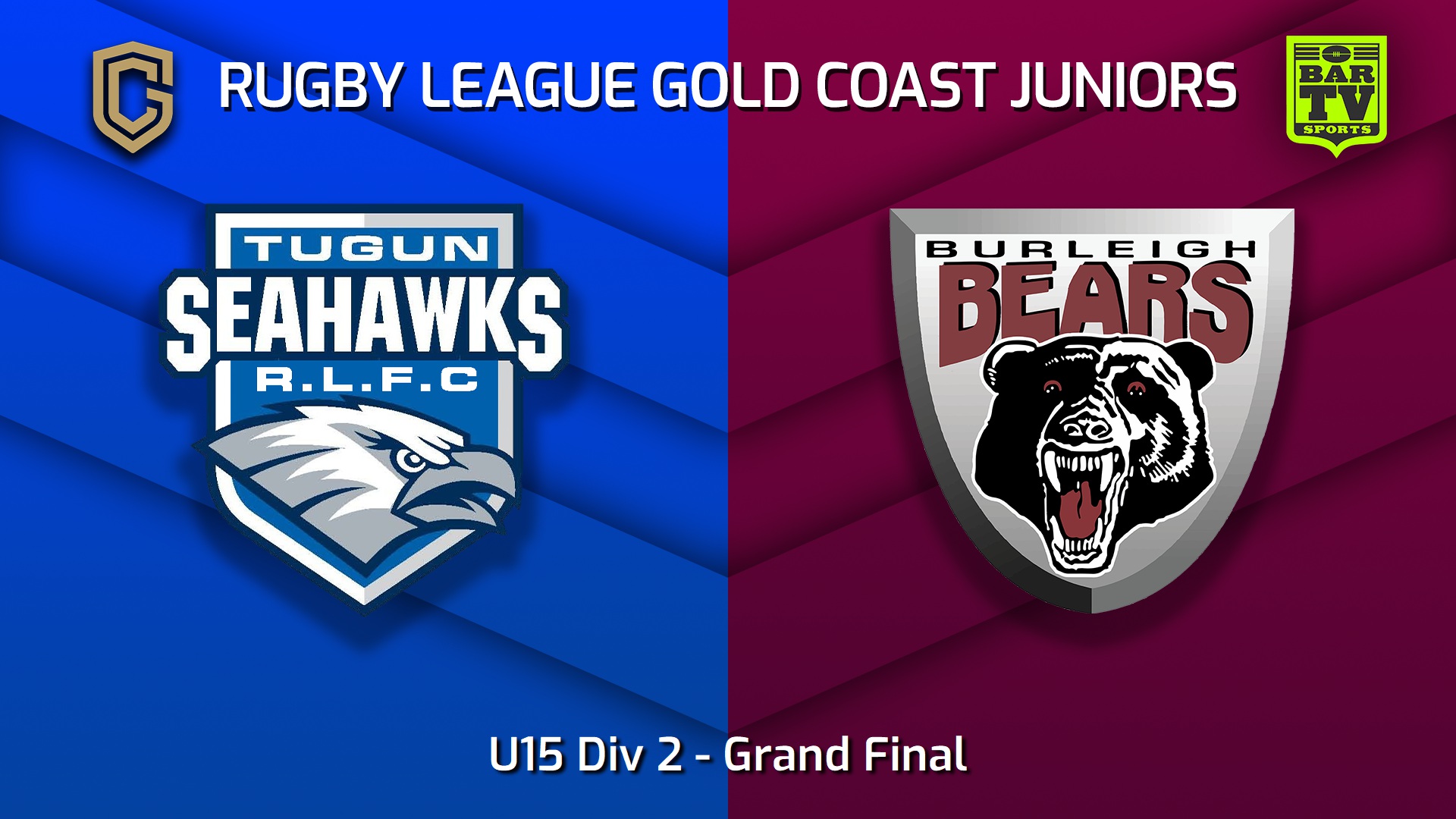 230909-Rugby League Gold Coast Juniors Grand Final - U15 Div 2 - Tugun Seahawks v Burleigh Bears Slate Image