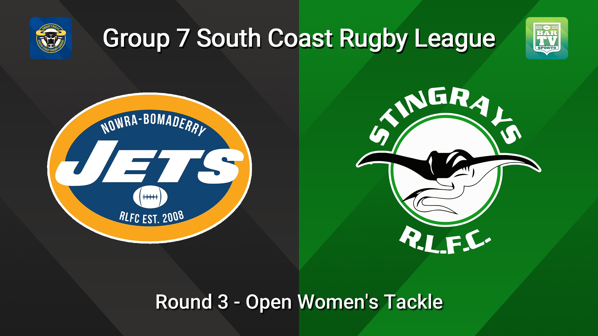 260524-video-South Coast Round 3 - Open Women's Tackle - Nowra-Bomaderry  v Stingrays of Shellharbour Slate Image