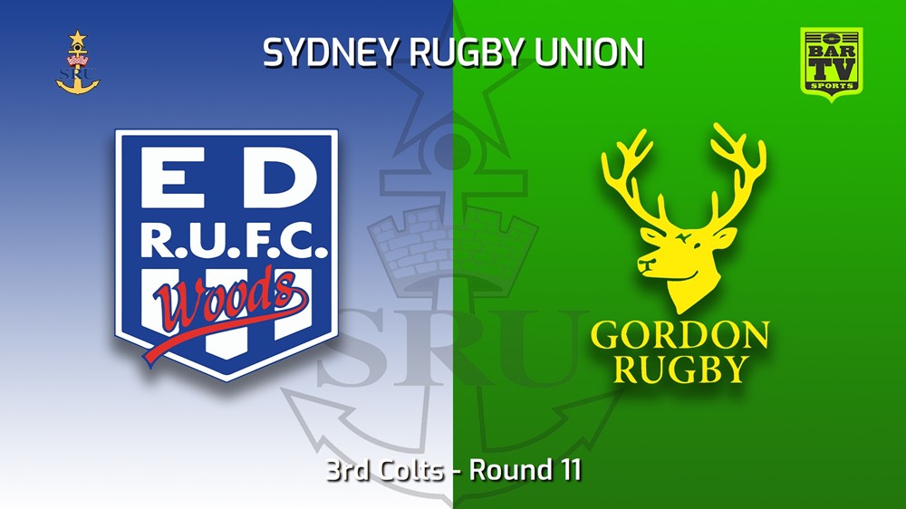 MINI GAME: Sydney Rugby Union Round 11 - 3rd Colts - Eastwood v Gordon Slate Image