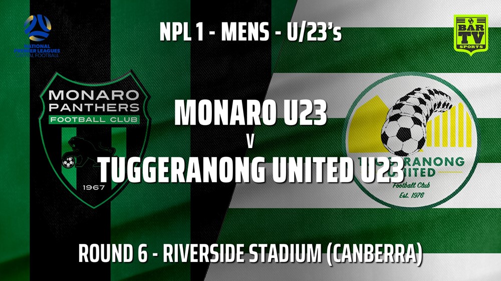 210515-NPL1 U23 Capital Round 6 - Monaro Panthers U23 v Tuggeranong United U23 Slate Image
