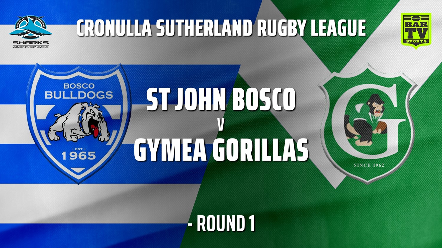210501-Cronulla JRL Under 6 Yellow - Round 1 - St John Bosco Bulldogs v Gymea Gorillas Minigame Slate Image