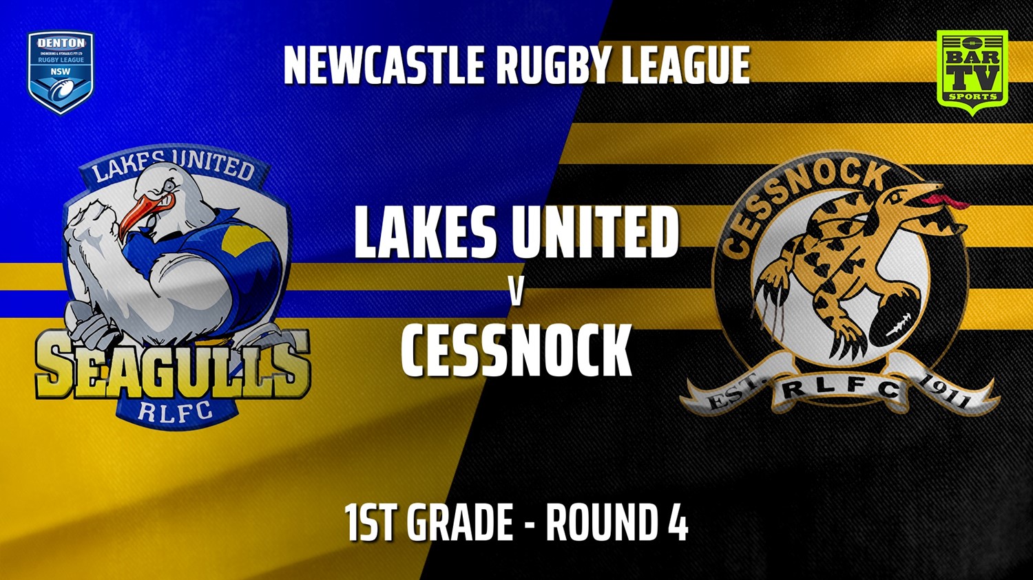 Newcastle Rugby League Round 4 - 1st Grade - Lakes United v Cessnock Goannas Slate Image