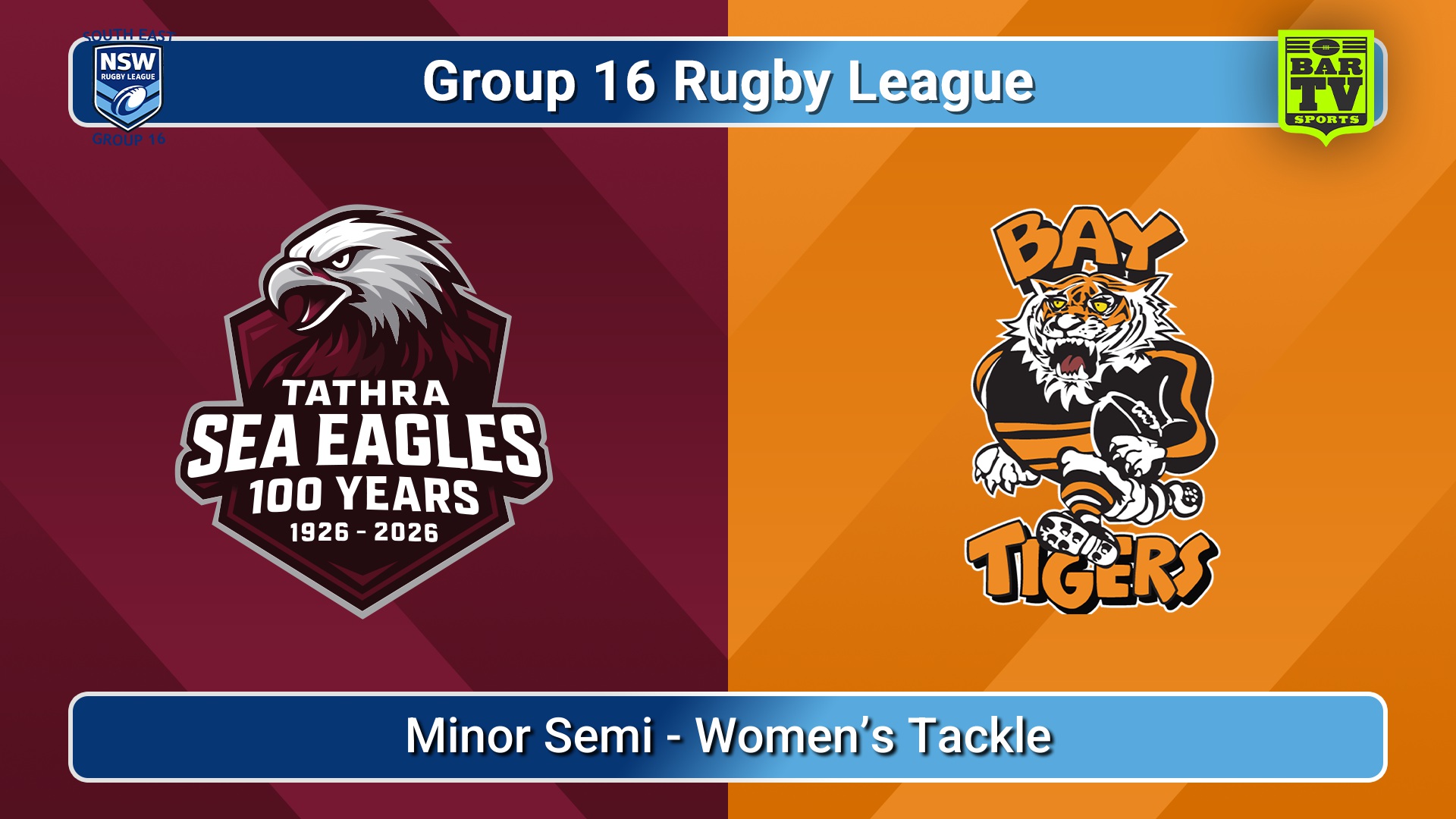 260815-video-Group 16 Rugby League  Minor Semi - Women’s Tackle - Tathra Sea Eagles v Bateman's Bay Tigers Slate Image
