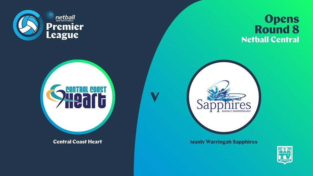 NSW Prem League Round 8 - Opens - Central Coast Heart v Manly Warringah Sapphires Slate Image