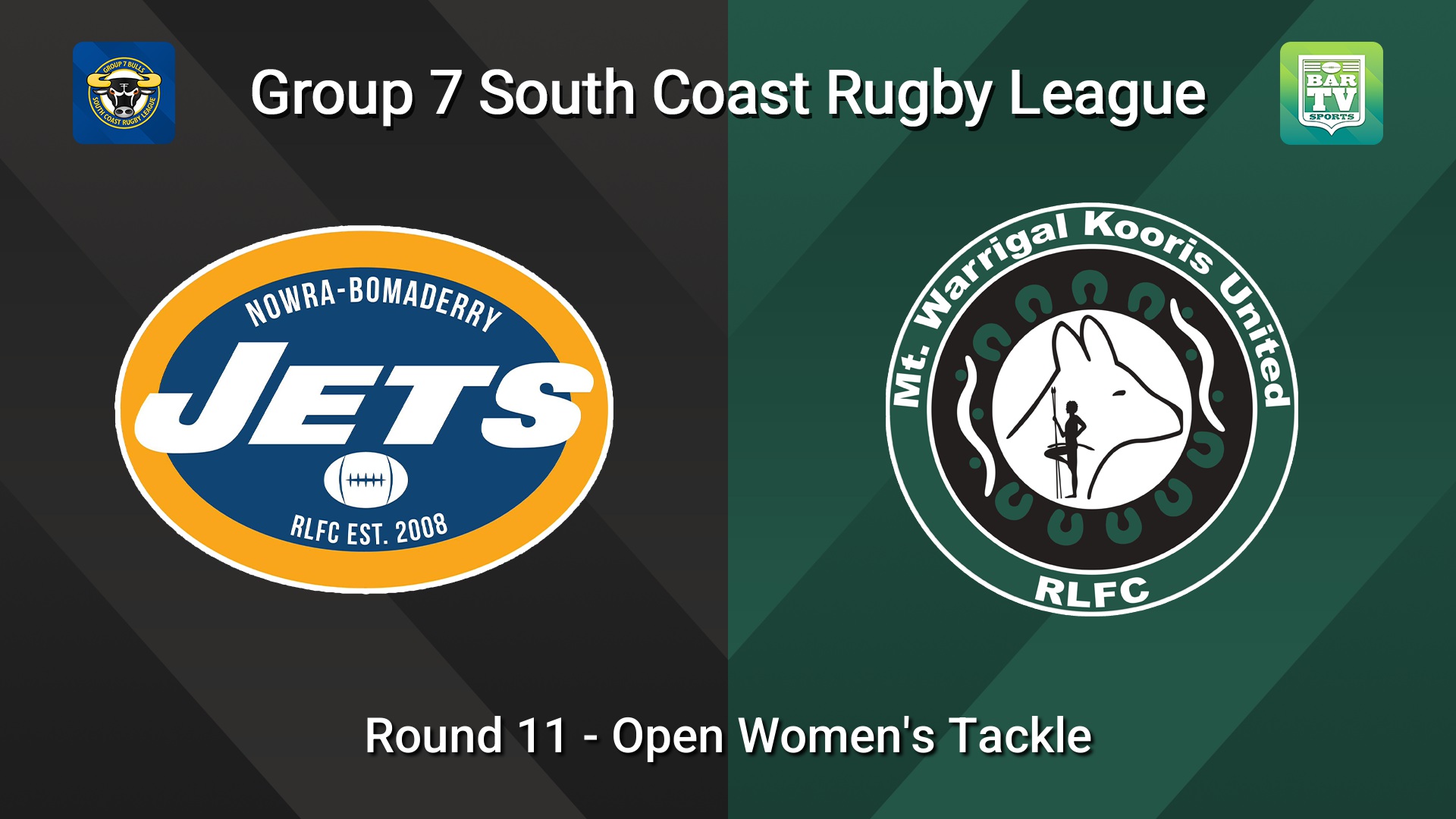 260801-video-South Coast Round 11 - Open Women's Tackle - Nowra-Bomaderry  v Mt Warrigal Kooris Slate Image