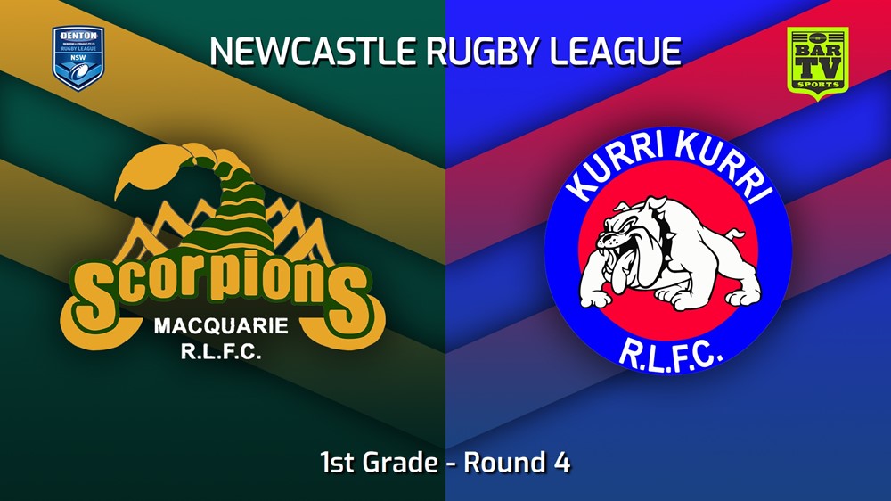 230415-Newcastle RL Round 4 - 1st Grade - Macquarie Scorpions v Kurri Kurri Bulldogs Minigame Slate Image