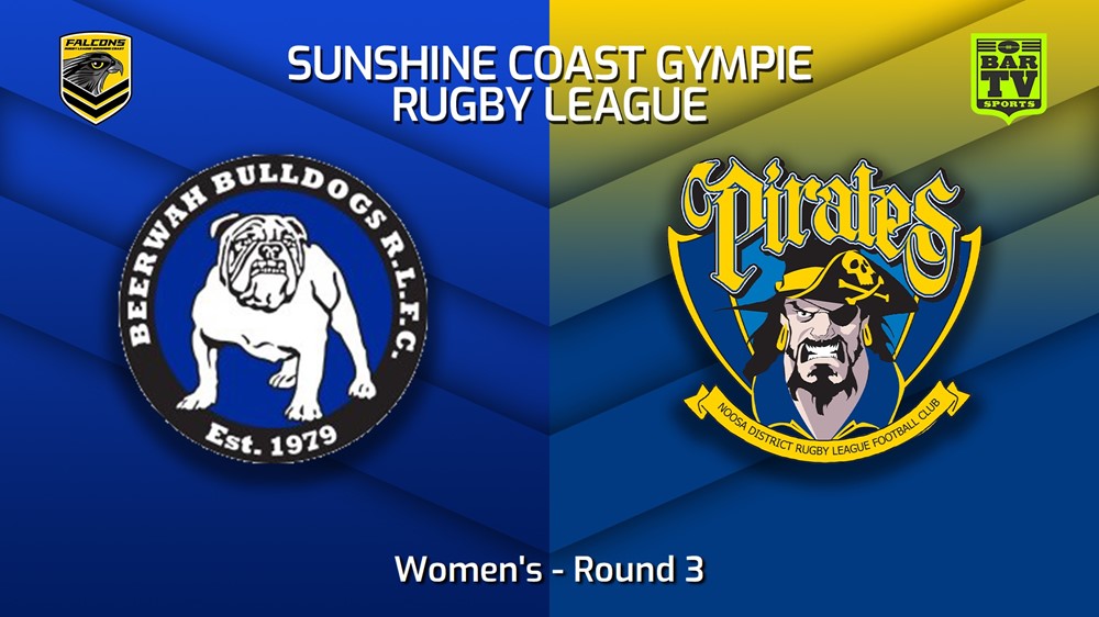 230415-Sunshine Coast RL Round 3 - Women's - Beerwah Bulldogs v Noosa Pirates Slate Image