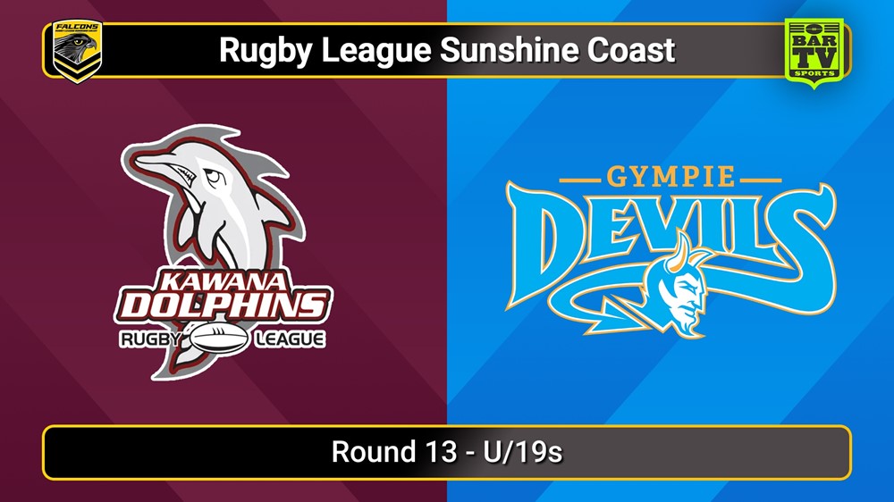 250713-video-Sunshine Coast RL Round 13 - U/19s - Kawana Dolphins v Gympie Devils Slate Image