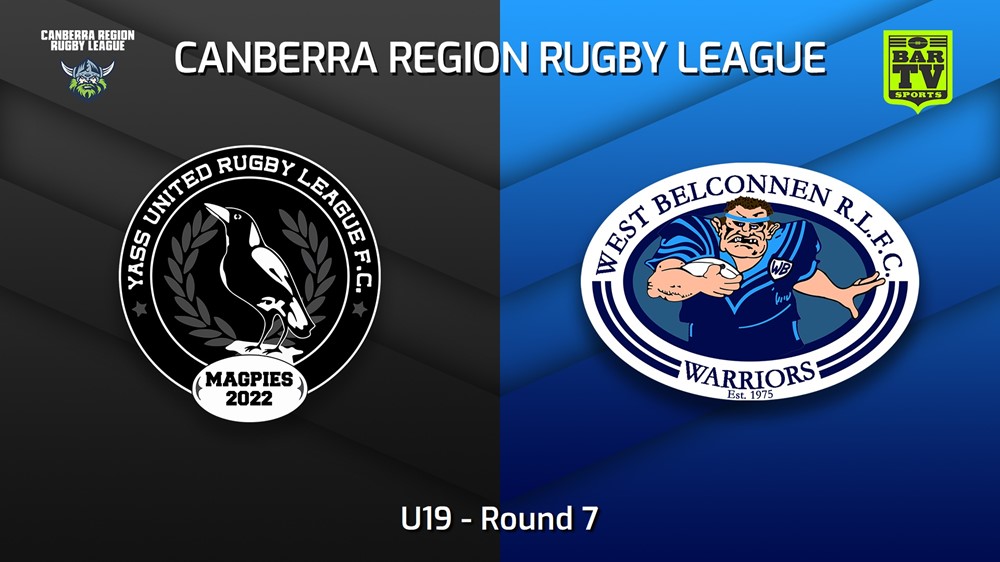 230527-Canberra Round 7 - U19 - Yass Magpies v West Belconnen Warriors Slate Image