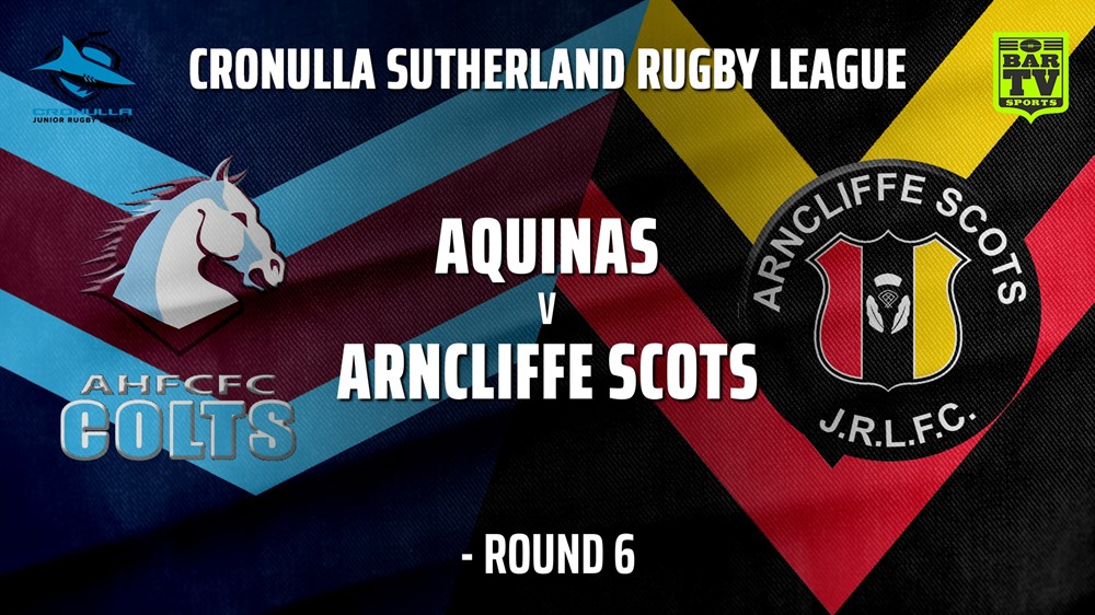 210606-Cronulla JRL - Under 14s Silver Round 6 - Aquinas Colts v Arncliffe Scots Minigame Slate Image