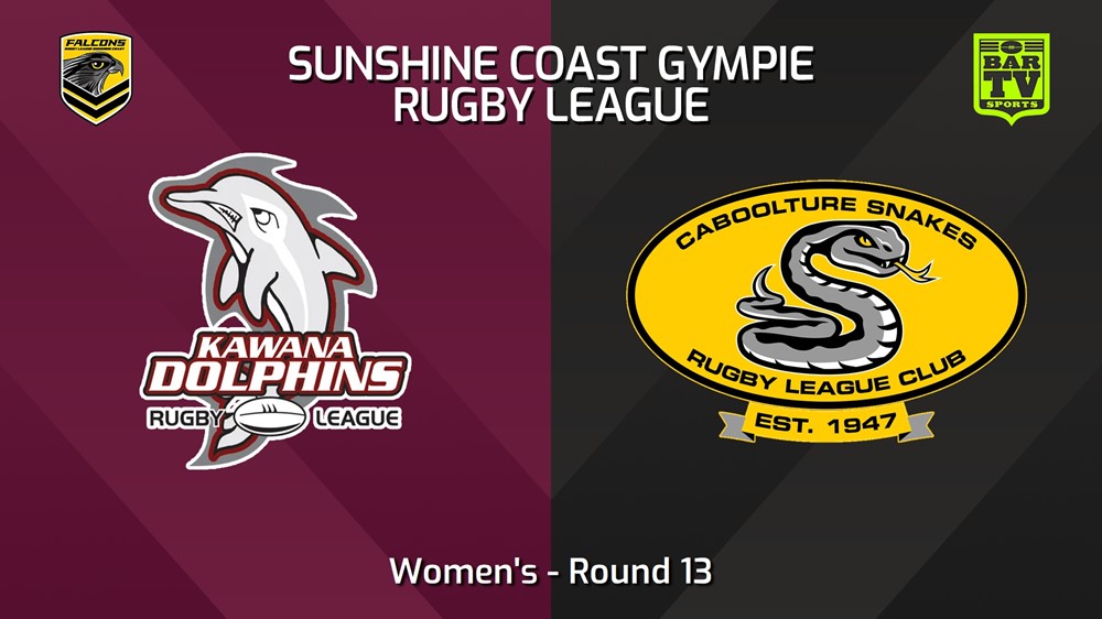 240623-video-Sunshine Coast RL Round 13 - Women's - Kawana Dolphins v Caboolture Snakes Slate Image