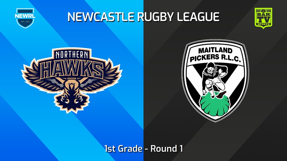 240413-Newcastle RL Round 1 - 1st Grade - Northern Hawks v Maitland Pickers Minigame Slate Image