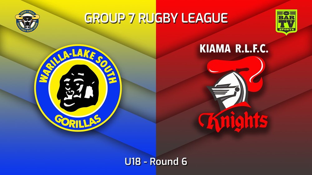 230507-South Coast Round 6 - U18 - Warilla-Lake South Gorillas v Kiama Knights Slate Image