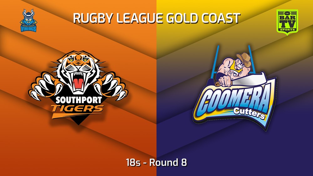 230618-Gold Coast Round 8 - 18s - Southport Tigers v Coomera Cutters Minigame Slate Image