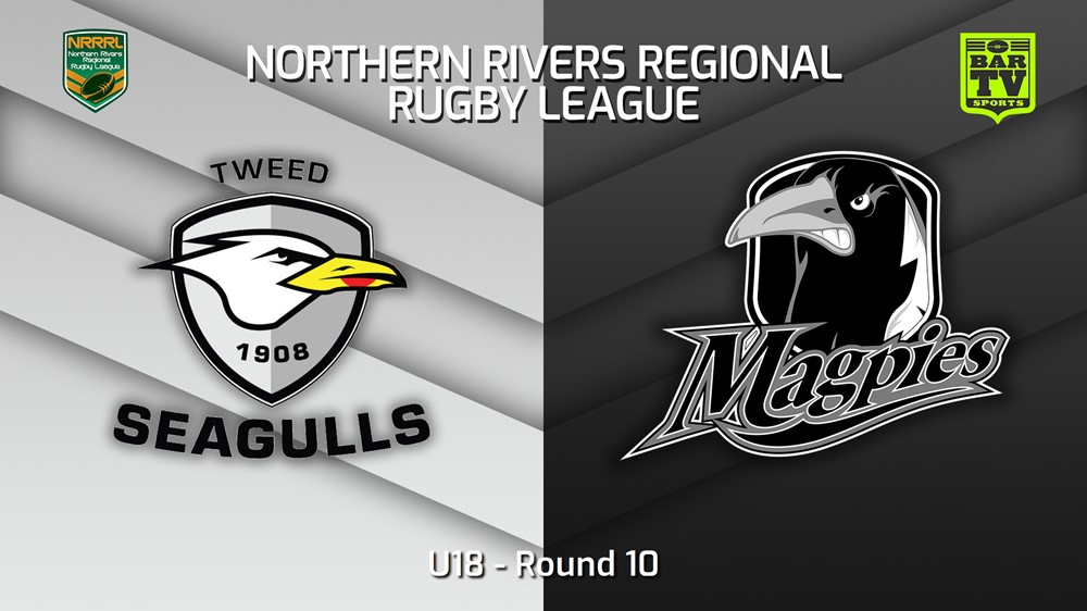 230624-Northern Rivers Round 10 - U18 - Tweed Heads Seagulls v Lower Clarence Magpies Minigame Slate Image