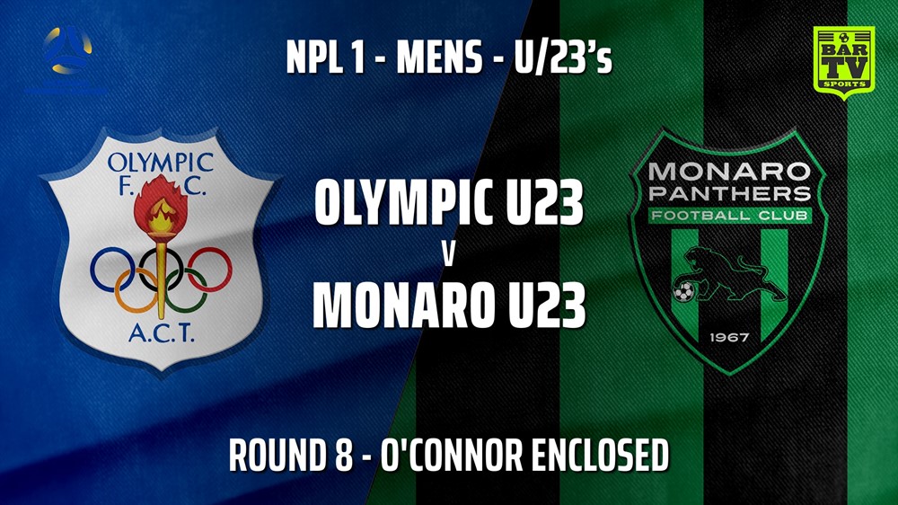 210529-NPL1 U23 Capital Round 8  - Canberra Olympic U23 v Monaro Panthers U23 Slate Image