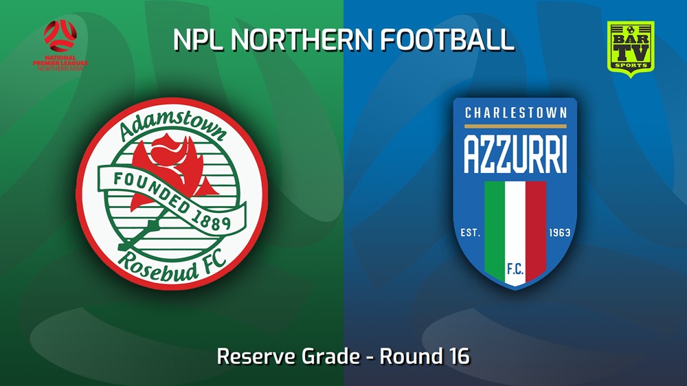 230624-NNSW NPLM Res Round 16 - Adamstown Rosebud FC Res v Charlestown Azzurri FC Res Minigame Slate Image