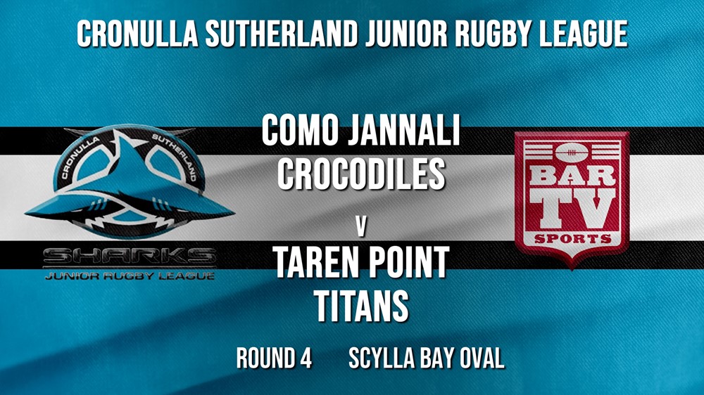 Cronulla JRL Round 4 - U/15 - Como Jannali Crocodiles v Taren Point Titans Slate Image