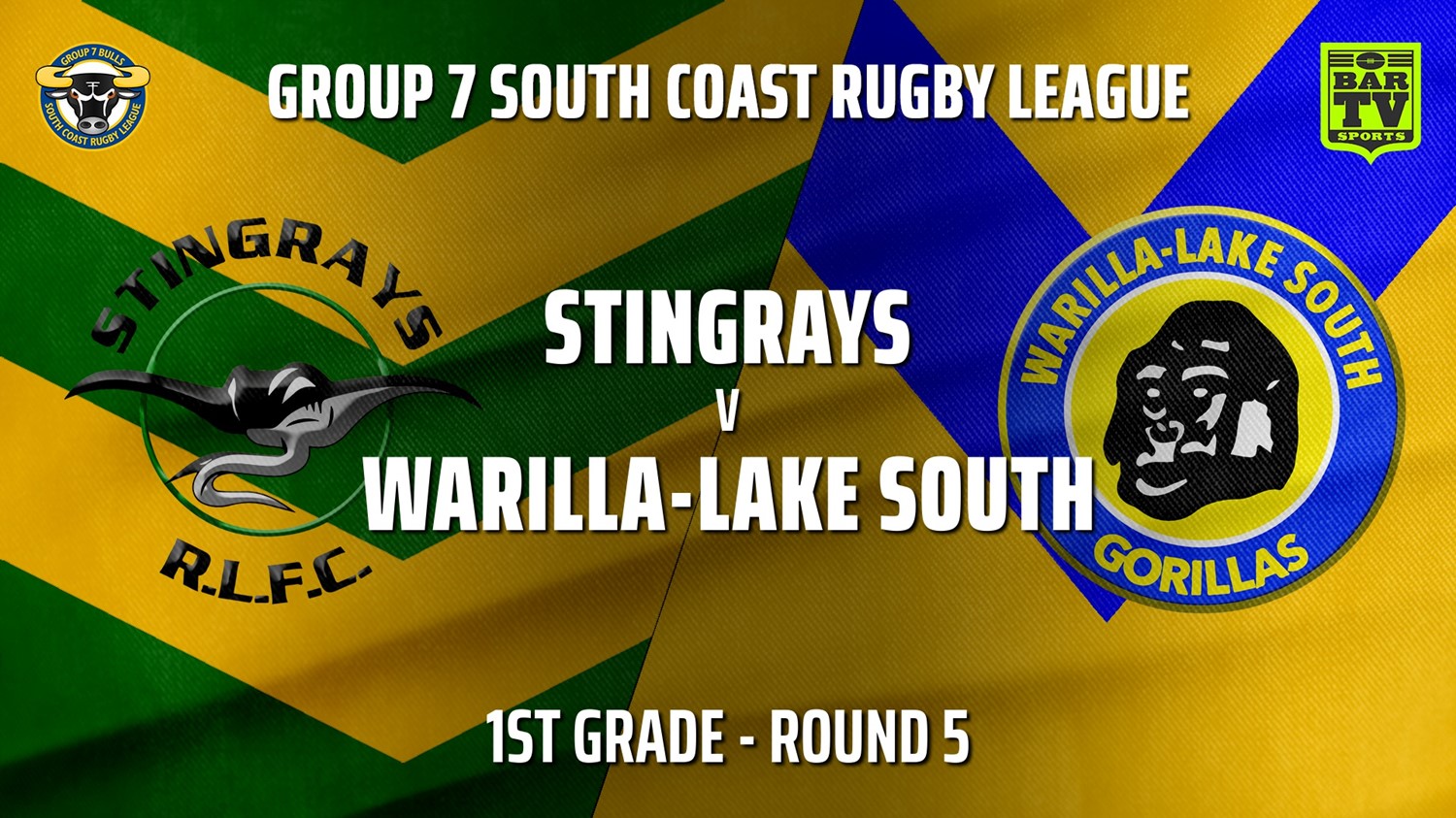 210516-Group 7 RL Round 5 - 1st Grade - Stingrays of Shellharbour v Warilla-Lake South Minigame Slate Image