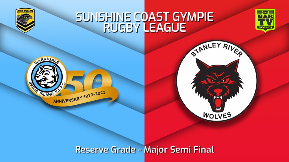 230826-Sunshine Coast RL Major Semi Final - Reserve Grade - Bribie Island Warrigals v Stanley River Wolves Slate Image