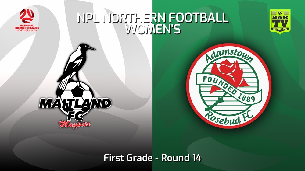 230618-NNSW NPLW Round 14 - Maitland FC W v Adamstown Rosebud FC Minigame Slate Image