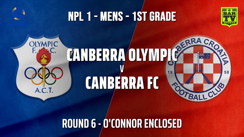 210515-NPL - CAPITAL Round 6 - Canberra Olympic FC v Canberra FC Slate Image
