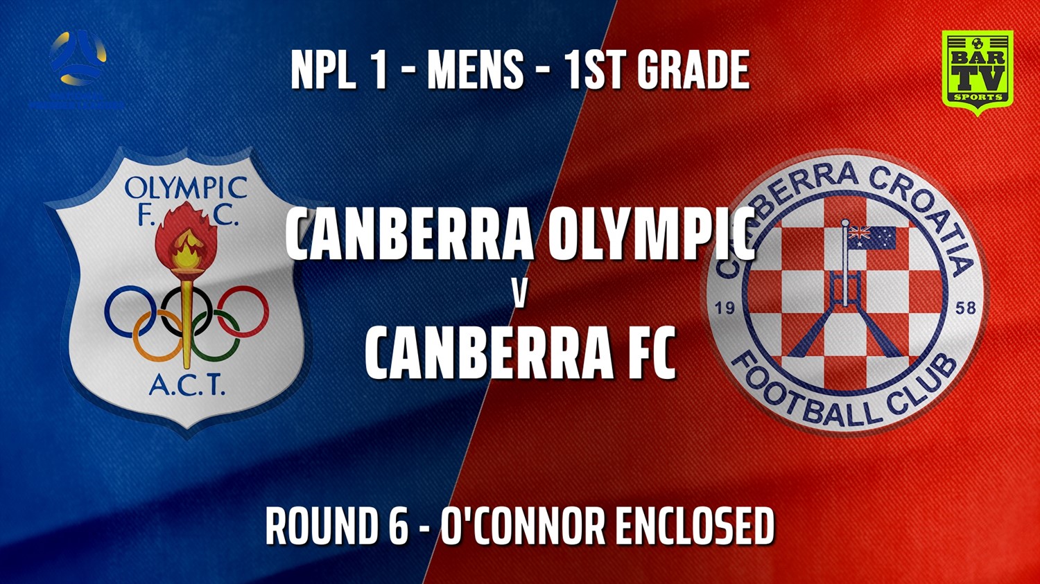 210515-NPL - CAPITAL Round 6 - Canberra Olympic FC v Canberra FC Minigame Slate Image