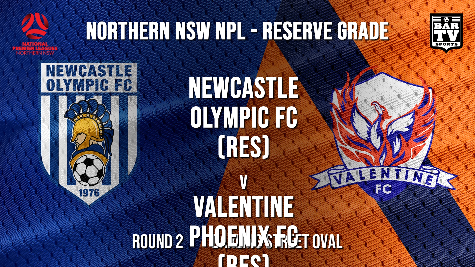 NPL NNSW RES Round 2  - Newcastle Olympic FC (Res) v Valentine Phoenix FC (Res) Slate Image