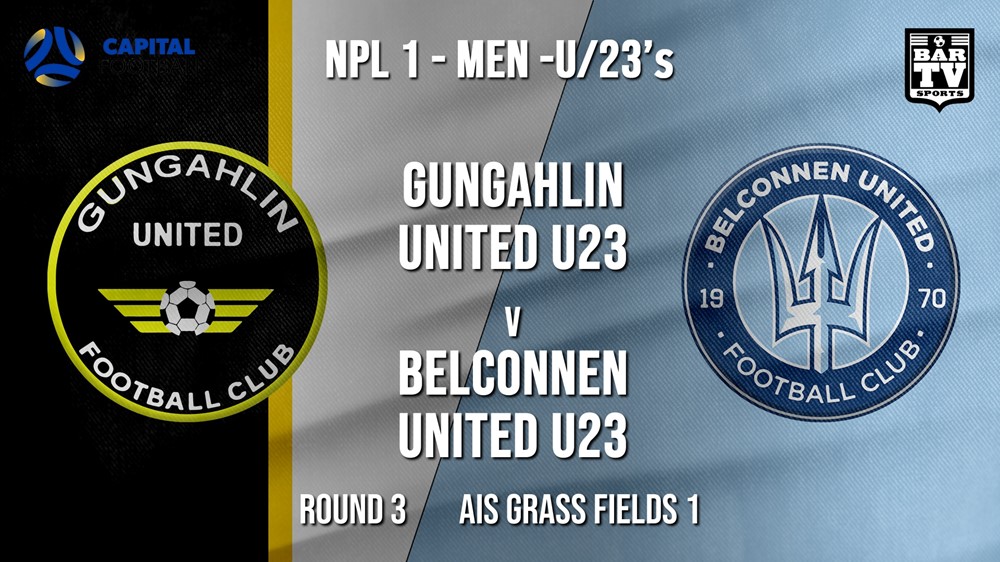 NPL1 Men - U23 - Capital Football  Round 3 - Gungahlin United U23 v Belconnen United U23 Slate Image