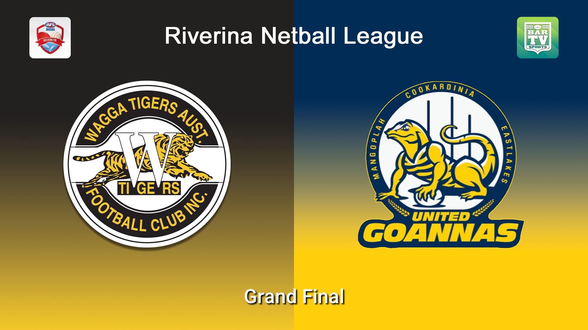 260912-video-Riverina Netball League Grand Final - B Grade - Wagga Tigers v MCUE Goannas Slate Image