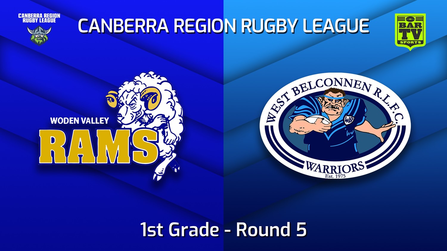 MINI GAME: Canberra Round 5 - 1st Grade - Woden Valley Rams v West Belconnen Warriors Slate Image