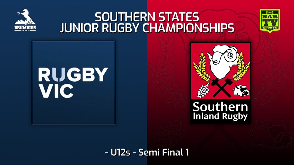 220713-2022 Southern States Junior Rugby Championships U12s - Semi Final 1 - Rugby Victoria v Southern Inland Minigame Slate Image