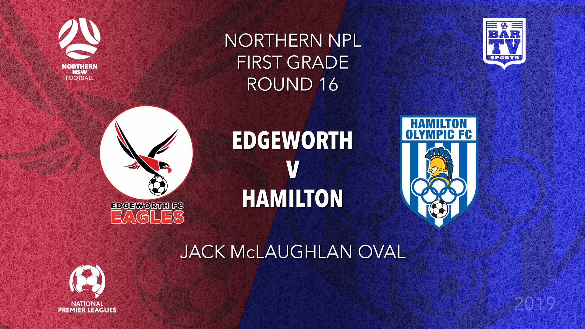 NPL - NNSW Round 16 - Hamilton Olympic FC v Edgeworth Eagles FC Slate Image