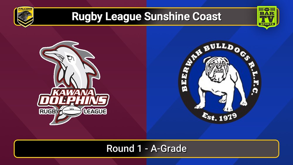 250607-video-Sunshine Coast RL Round 1 - A-Grade - Kawana Dolphins v Beerwah Bulldogs Slate Image