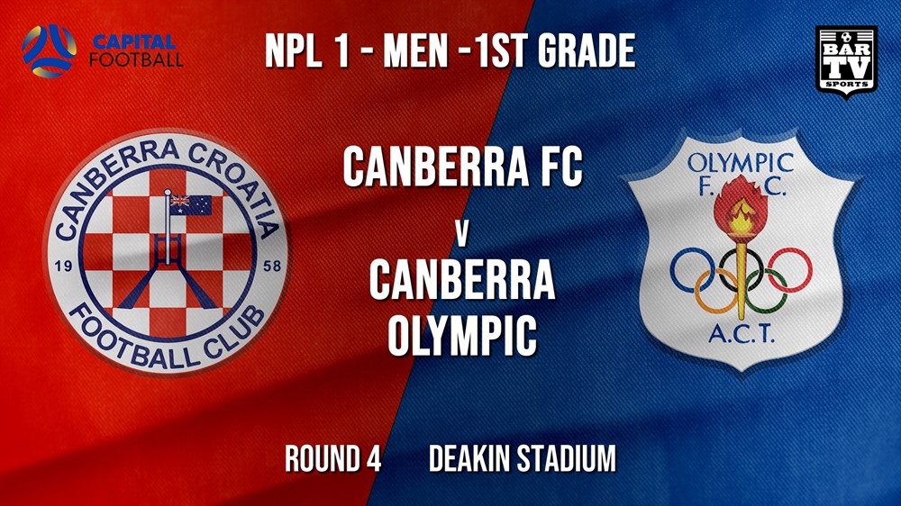 NPL - CAPITAL Round 4 - Canberra FC v Canberra Olympic FC (1) Slate Image
