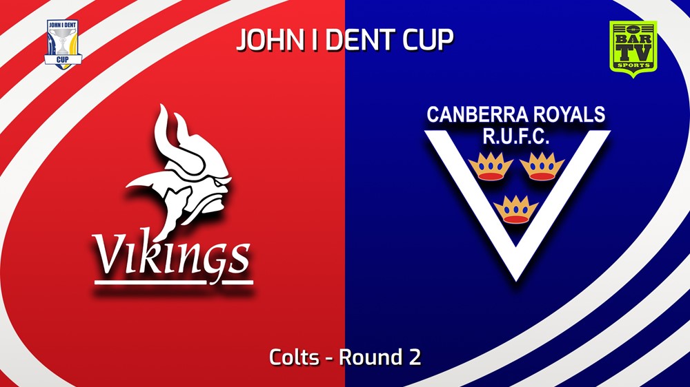 230422-John I Dent (ACT) Round 2 - Colts - Tuggeranong Vikings v Canberra Royals Slate Image