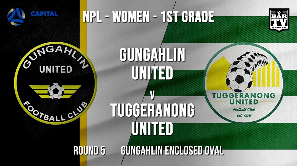 NPLW - Capital Round 5 - Gungahlin United FC (women) v Tuggeranong United FC (women) Slate Image