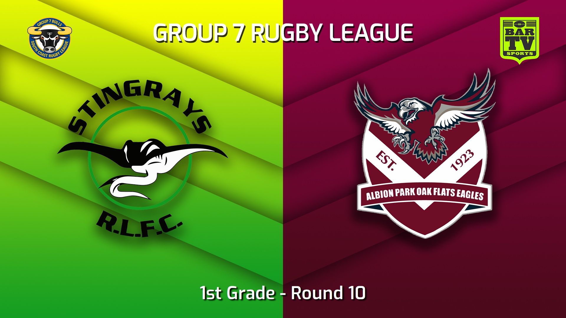 230604-South Coast Round 10 - 1st Grade - Stingrays of Shellharbour v Albion Park Oak Flats Eagles Slate Image