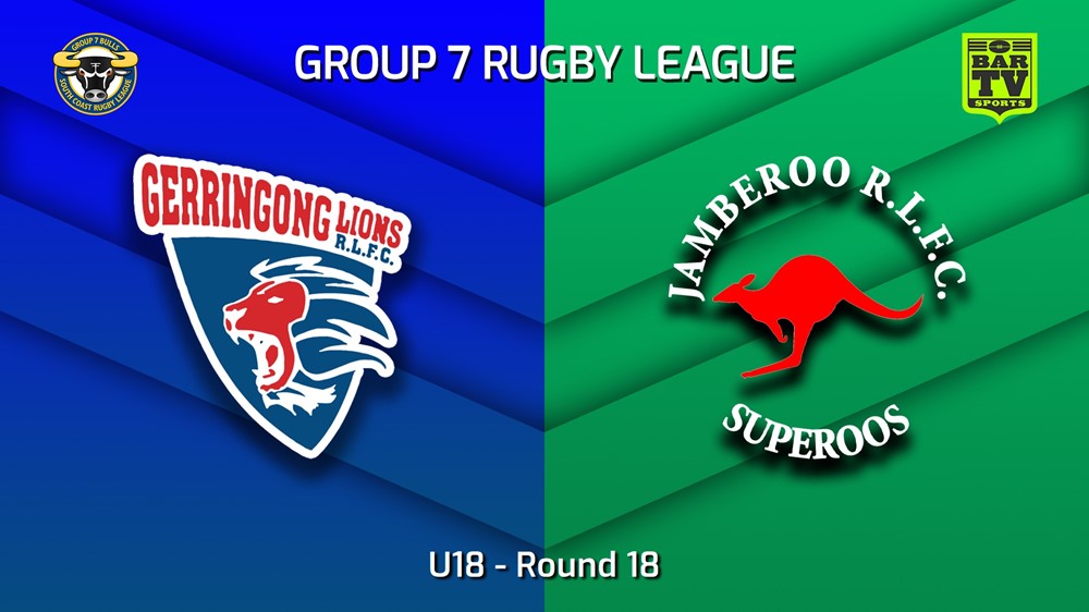 230819-South Coast Round 18 - U18 - Gerringong Lions v Jamberoo Superoos Minigame Slate Image