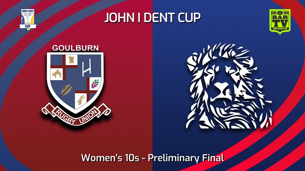 230819-John I Dent (ACT) Preliminary Final - Women's 10s - Goulburn Dirty Reds v Australian Defence Force Academy Slate Image