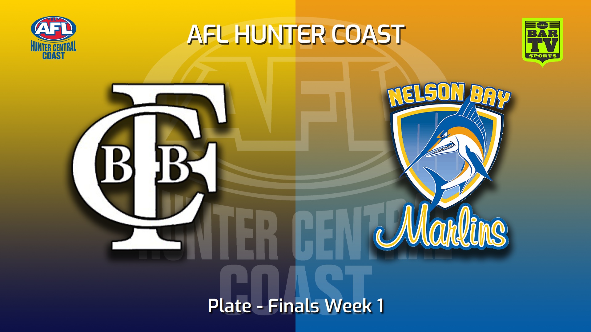 220827-AFL Hunter Central Coast Finals Week 1 - Plate - The Entrance Bateau Bay v Nelson Bay Marlins Slate Image