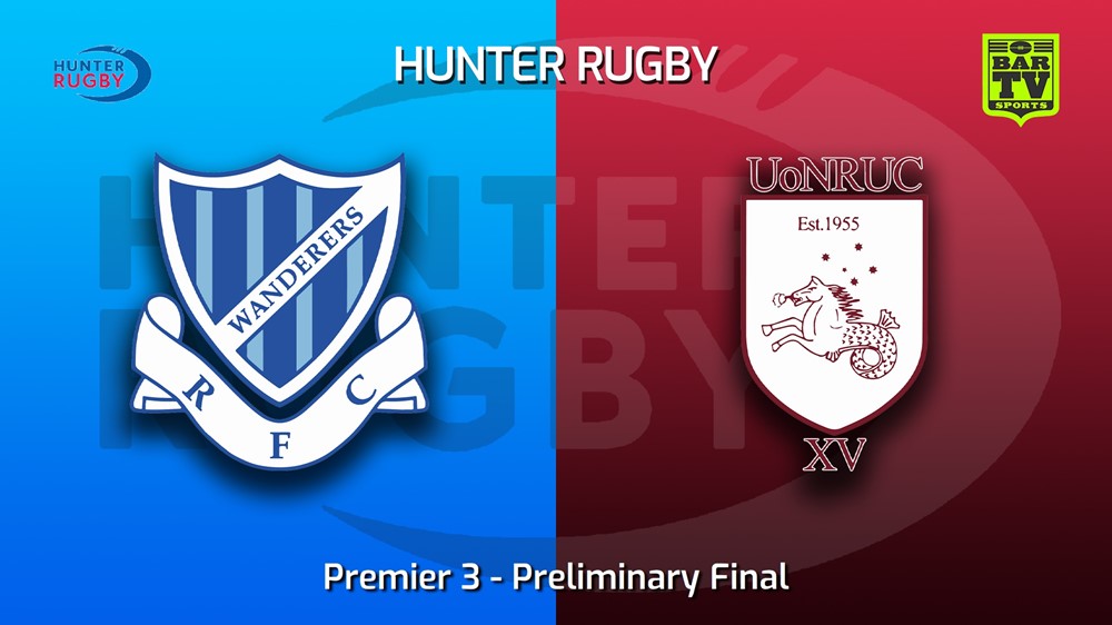 220917-Hunter Rugby Preliminary Final - Premier 3 - Wanderers v University Of Newcastle Slate Image