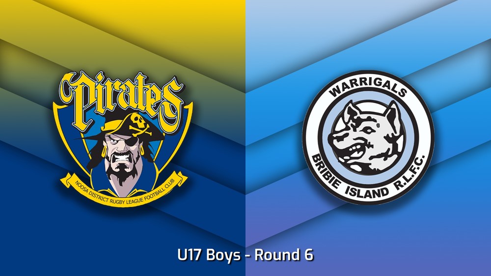 230513-Sunshine Coast Junior Rugby League Round 6 - U17 Boys - Noosa Pirates v Bribie Island Warrigals Minigame Slate Image