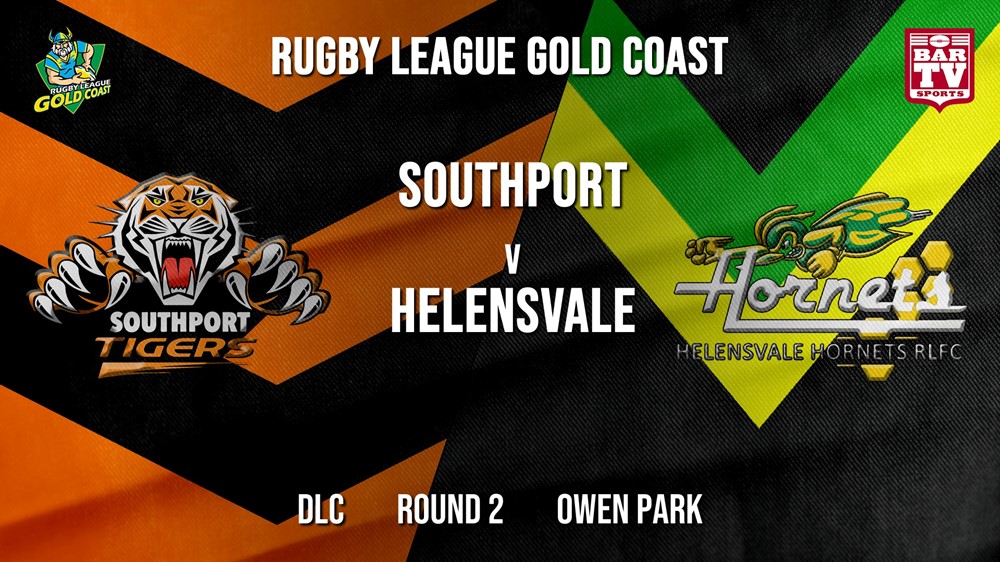 RLGC Round 2 - DLC - Southport Tigers v Helensvale Hornets Slate Image