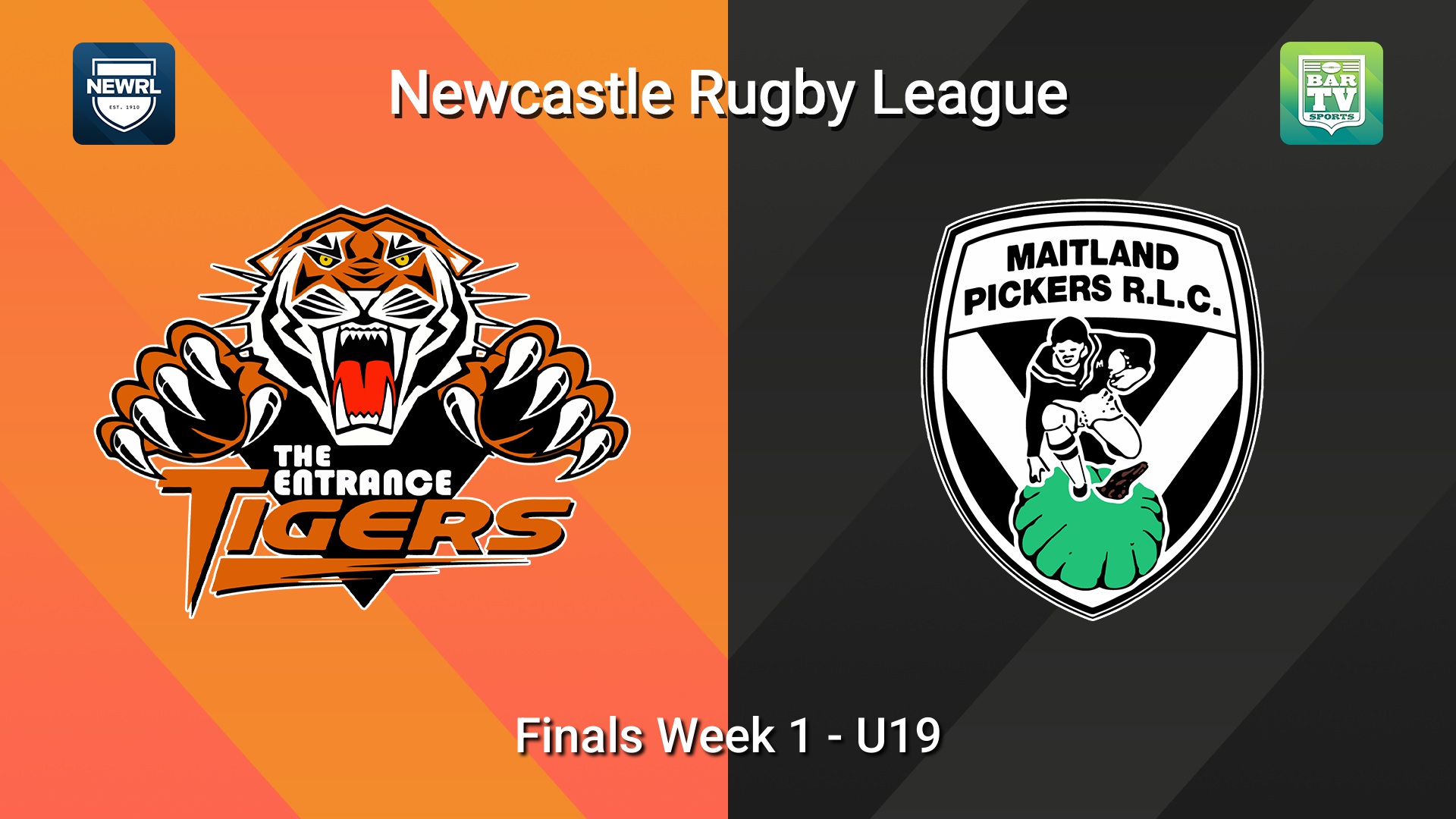260816-video-Newcastle RL Finals Week 1 - U19 - The Entrance Tigers v Maitland Pickers Slate Image