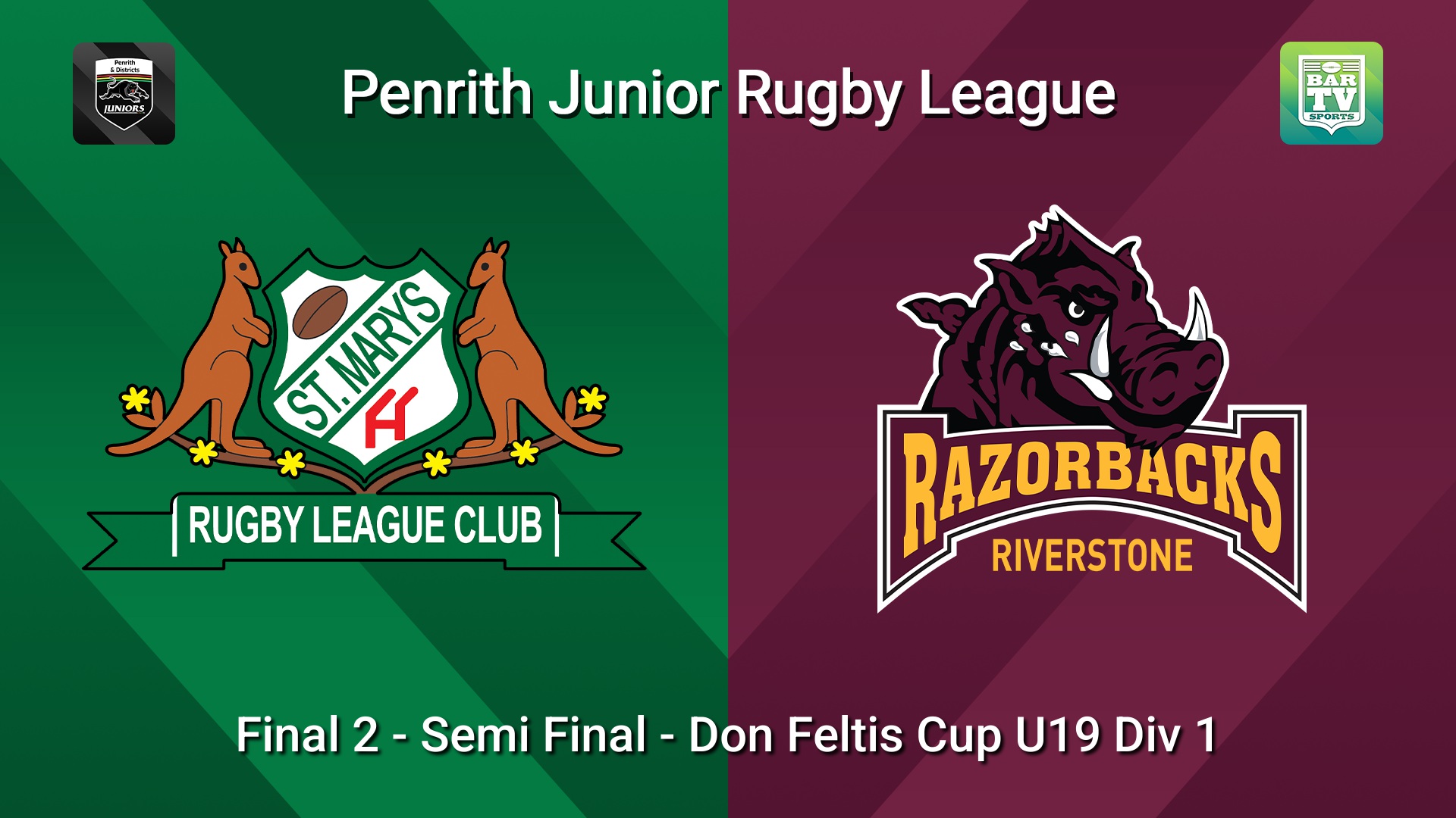 260830-video-Penrith & District Junior Rugby League Final 2 - Semi Final - Don Feltis Cup U19 Div 1 - St Marys v Riverstone Slate Image