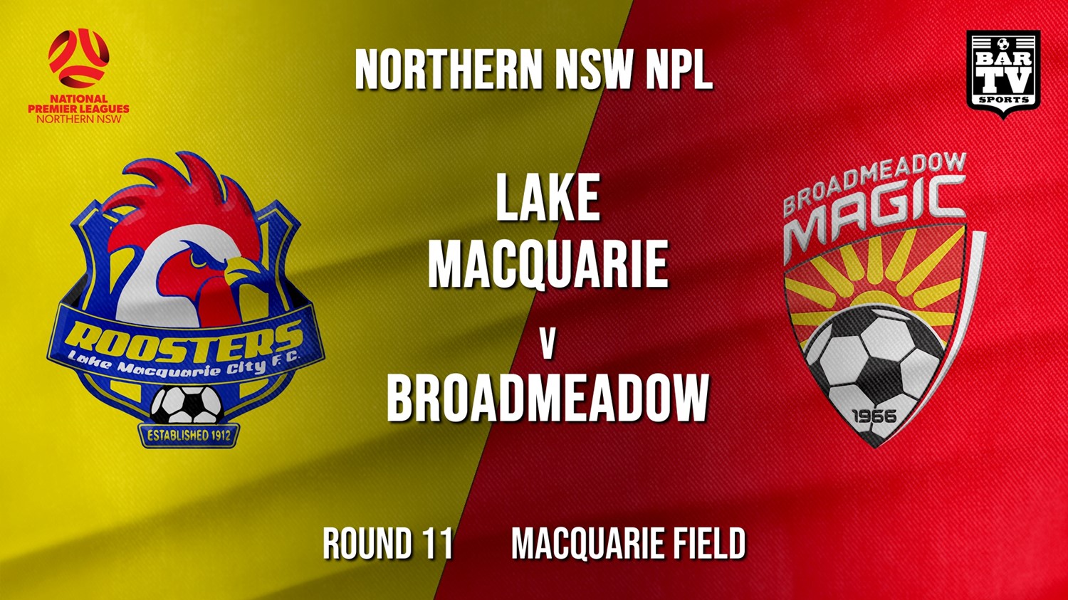 NPL - NNSW Round 11 - Lake Macquarie City FC v Broadmeadow Magic Minigame Slate Image