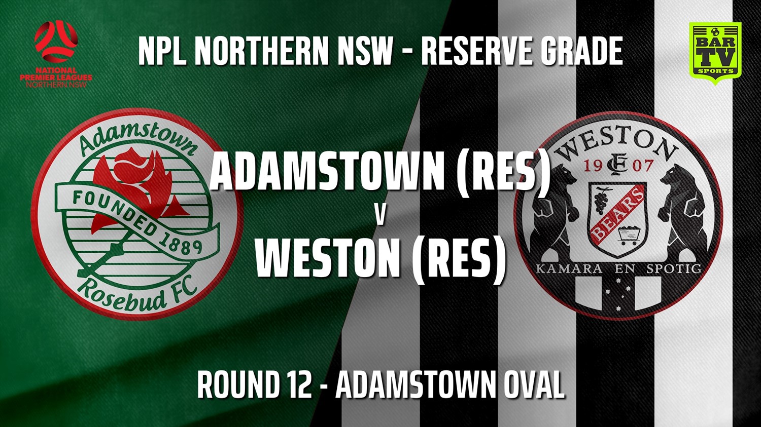 210626-NNSW NPL Res Round 12 - Adamstown Rosebud FC v Weston Workers FC Minigame Slate Image